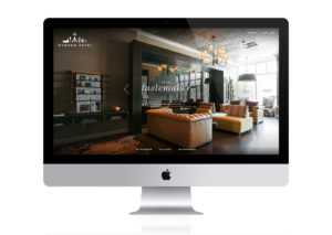 Wydown Hotel website on desktop