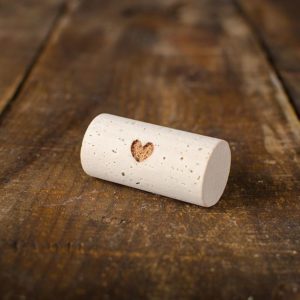 cork with heart