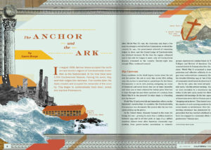 California Freemason magazine spread: The Anchor and the Ark by Laura Benys