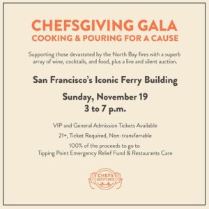 Chefsgiving Gala Cooking & Pouring for a Cause invite