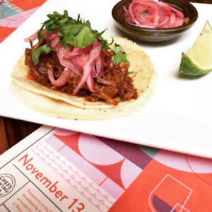 Chefsgiving taco and poster