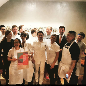 Chefsgiving chefs with poster