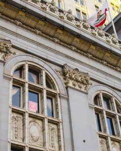 Mayor Schaaf's office with A New Day poster up