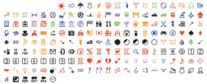 old keyboard icons