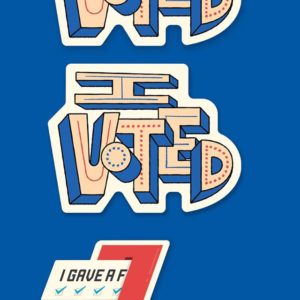 I Voted, I gave a f— sticker details