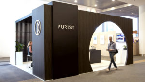 Purist trade show booth