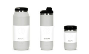 Purist bottle packaging