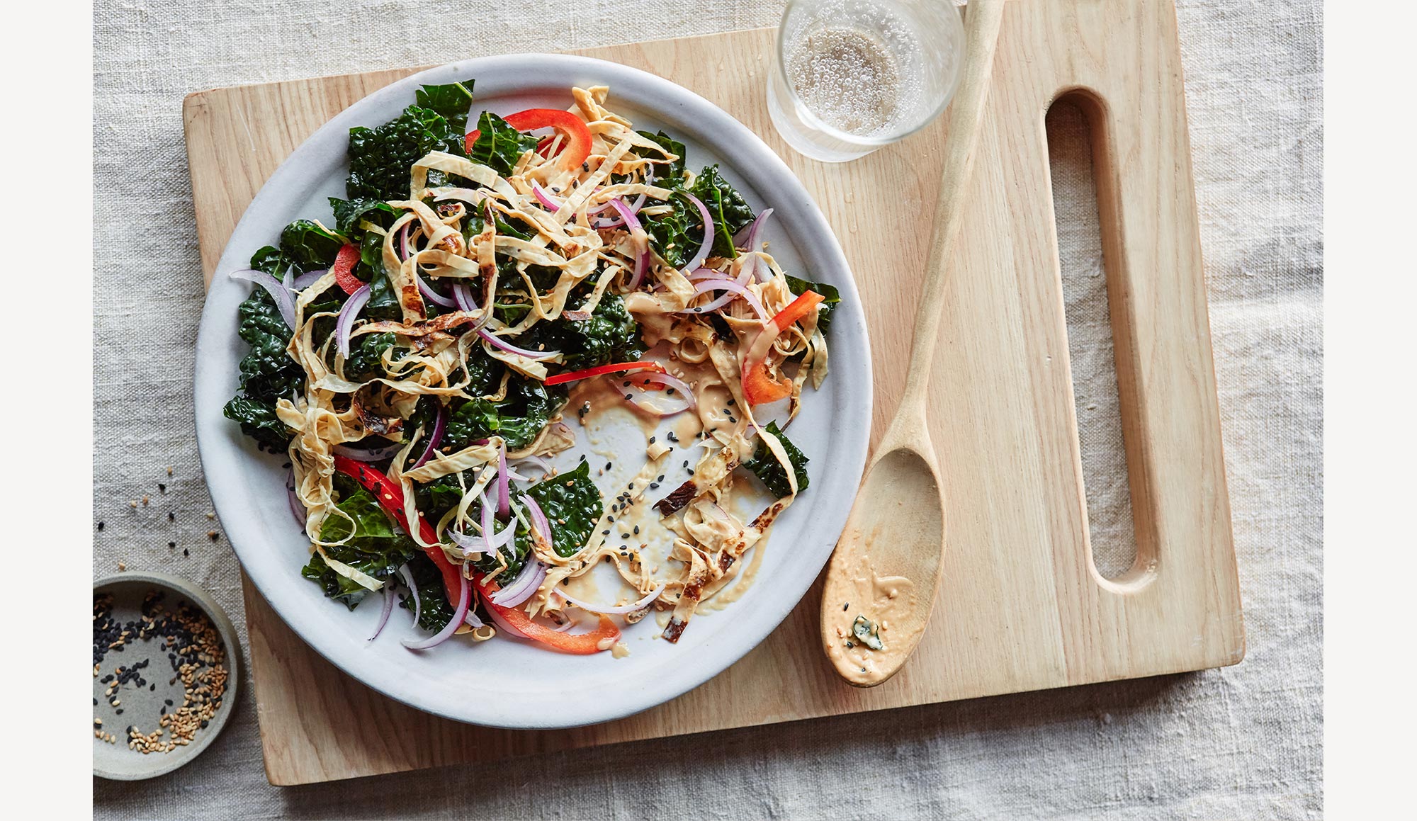 Hodo meal on wooden board