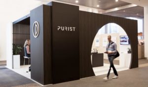 Purist tradeshow booth at Outdoor Retailer