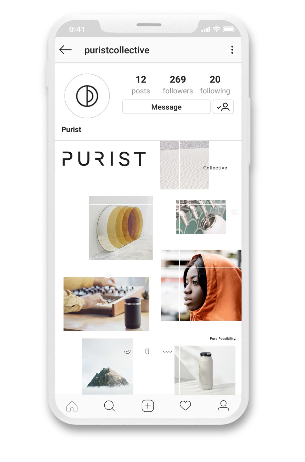 Purist instagram feed