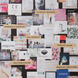 Cauldron Ice Cream strategy workshop moodboard