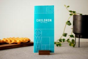 Cauldron Ice Cream brochure, product, and plant