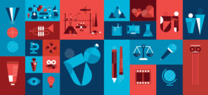 Illustrations for French American International School and International High School