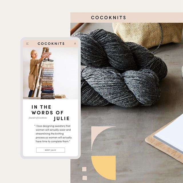 The intuitive, easy-to-use redesigned website frees visitors, both loyal and uninitiated, to explore what Cocoknits is all about: making, learning, discovering, and sharing. Check out the full case study through the link in our bio!