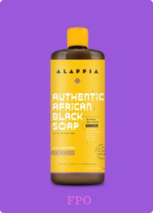 Alaffia Authentic African Black Soap bottle
