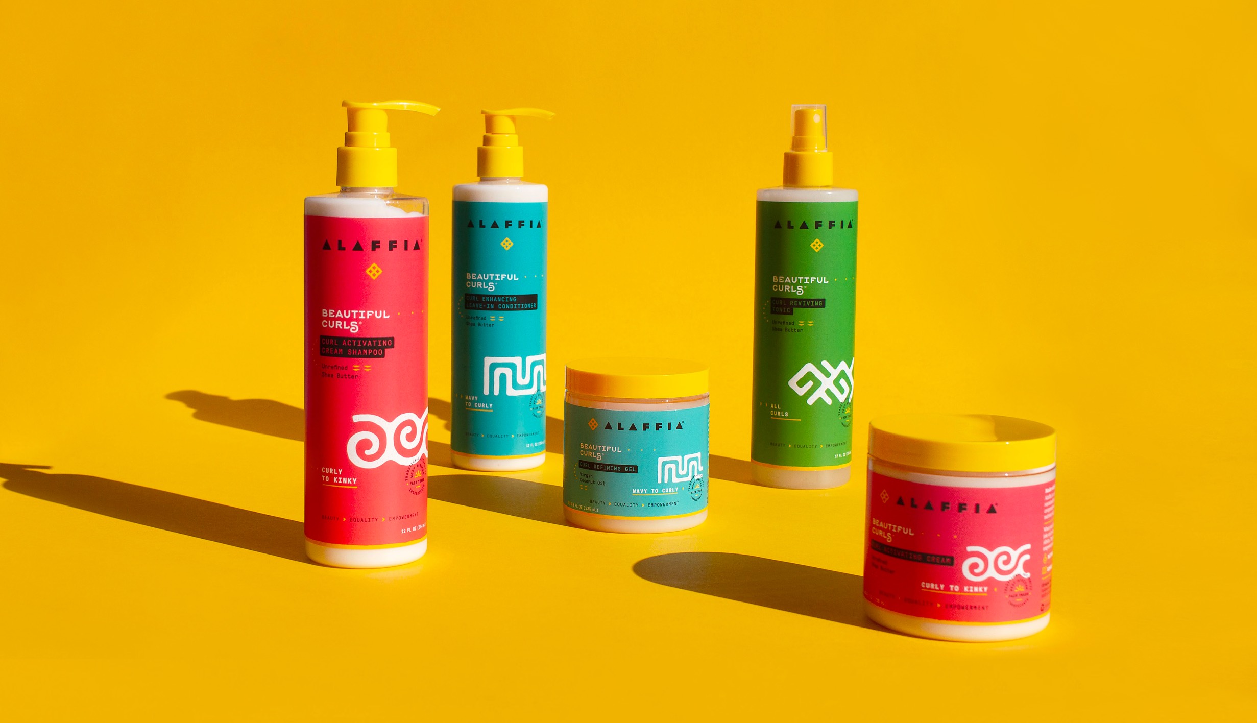 Haircare product lineup