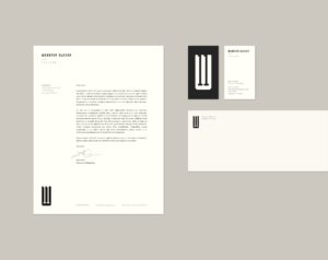 Webster 11 letterhead and business card
