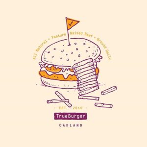 TrueBurger Oakland est. 2010 design