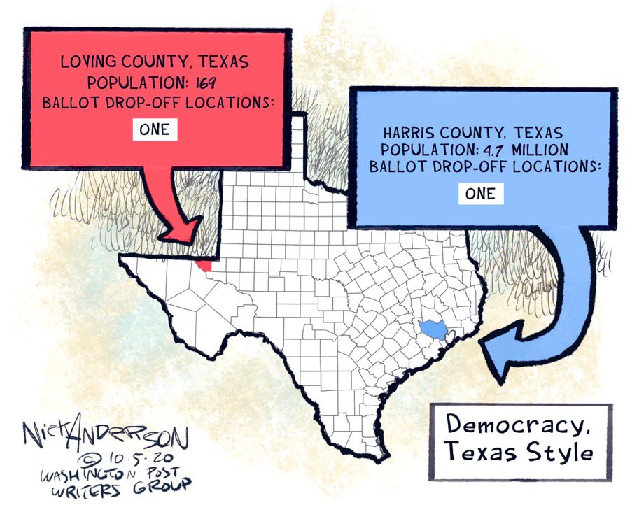 RT @cjsmarshall: Voter suppression Texas…