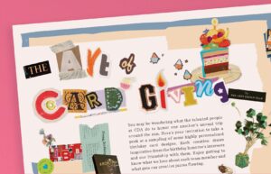 Crop of the spread "The Art of Card Giving"