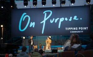 On Purpose. Event stage graphics for Tipping Point Community