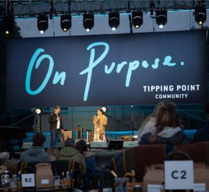 On Purpose. Event stage graphics for Tipping Point Community