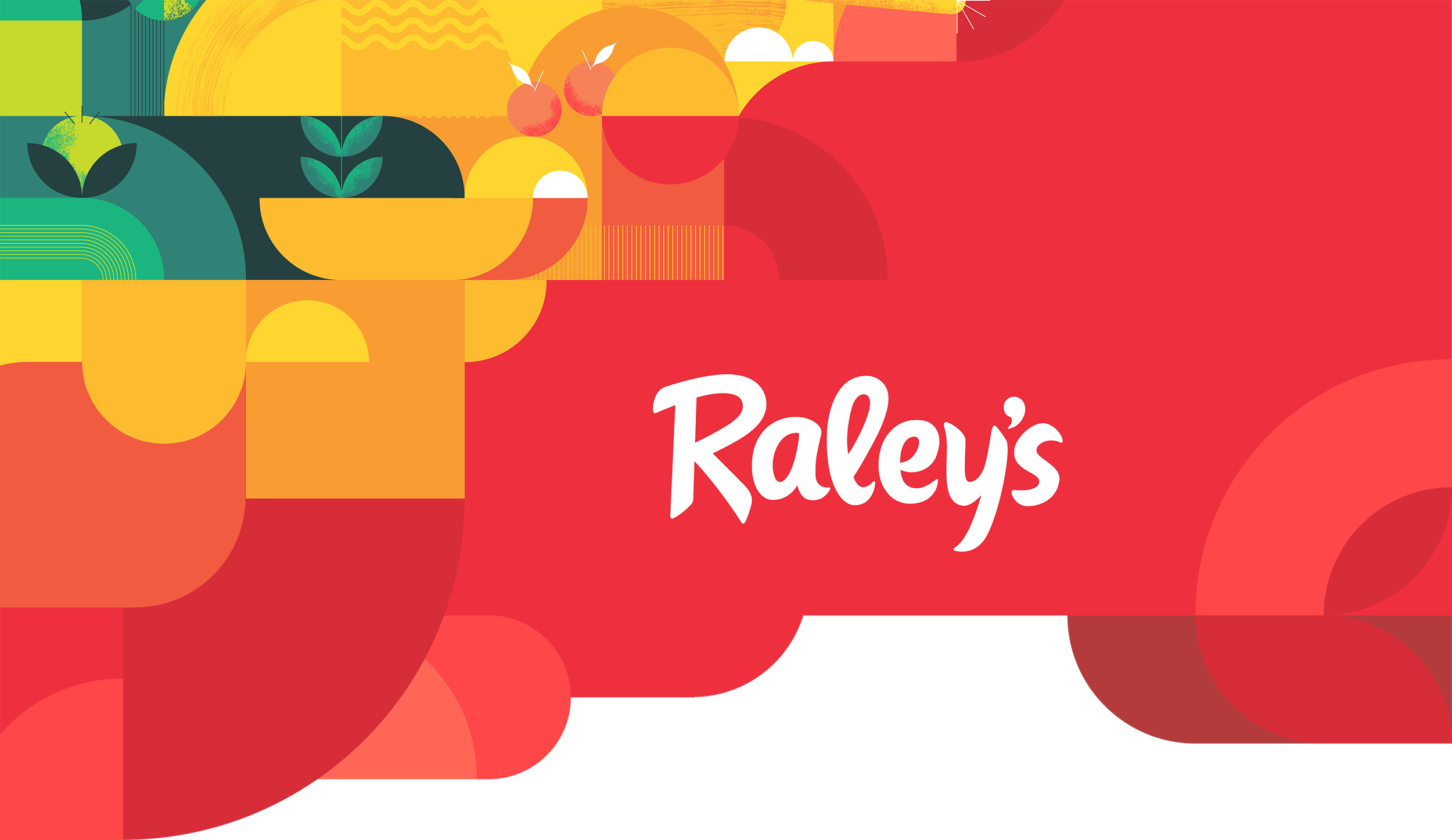 Raley's logo and illustrations
