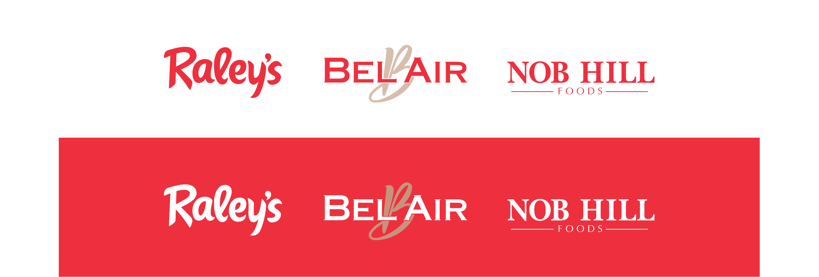 Refreshed Raley's family of logos