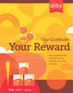 Our Gratitude, Your Reward poster for Raley's