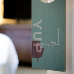 Wydown Hotel door hanger by CDA