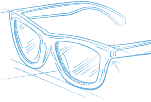 Glasses sketch