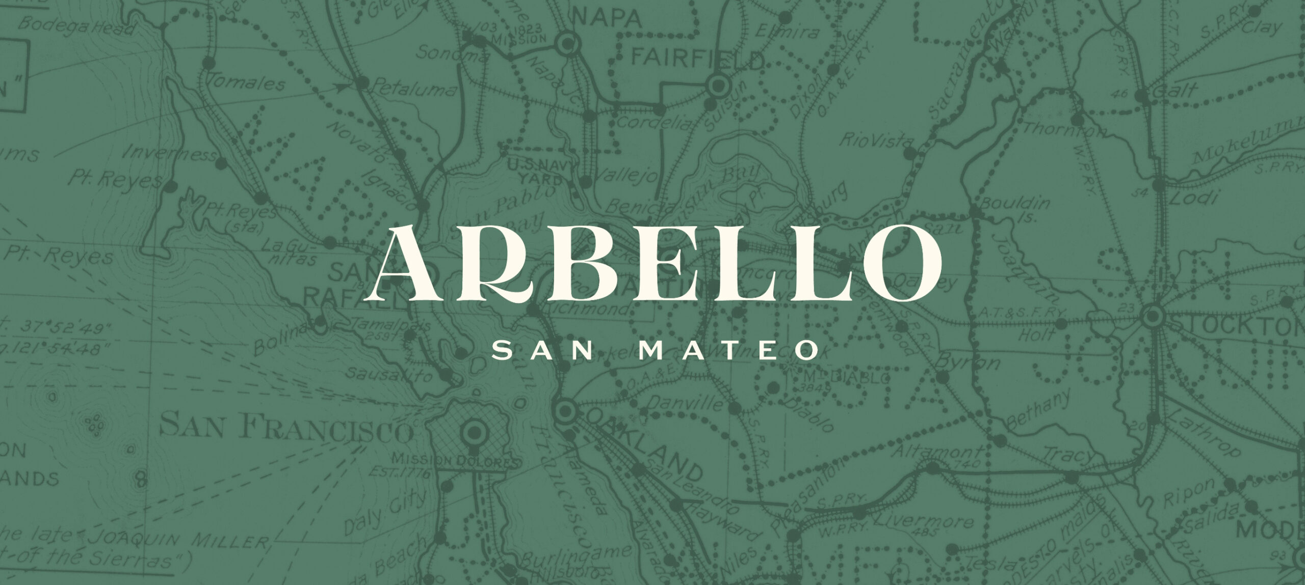 Arbello logo over graphic